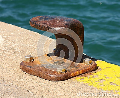 Boat mooring Stock Photo