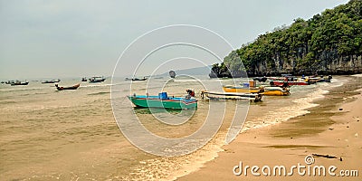 Boat parked Editorial Stock Photo