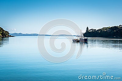 Harbor of Mangonui, New Zealand Stock Photo