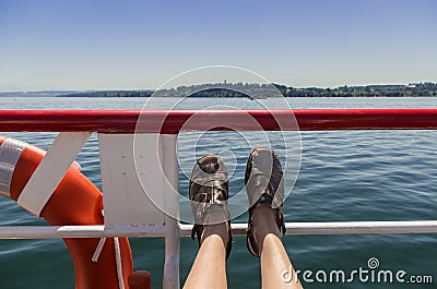 Boat passanger Stock Photo