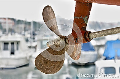 Boat propeller Stock Photo