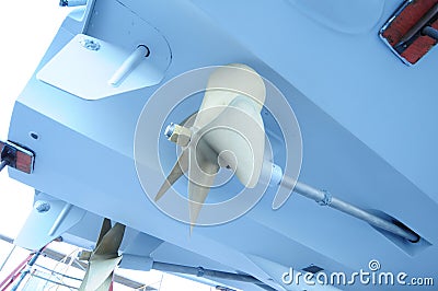 Boat propeller Stock Photo