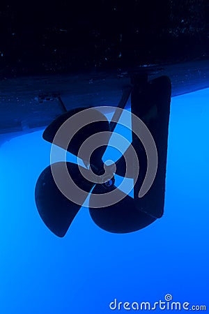 Boat propeller Stock Photo