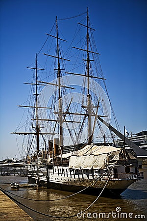 The Boat of Puerto Madero Stock Photo