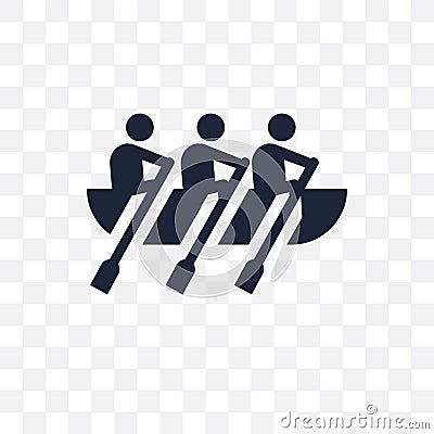 Boat race transparent icon. Boat race symbol design from Activity and Hobbies collection. Vector Illustration