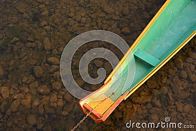 Boat and river of lao Stock Photo