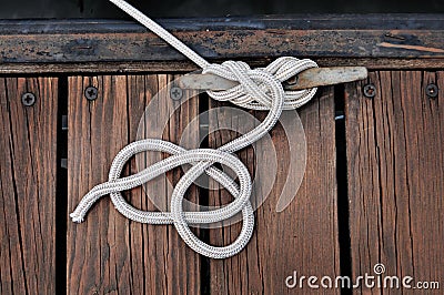 Boat Rope Stock Photo