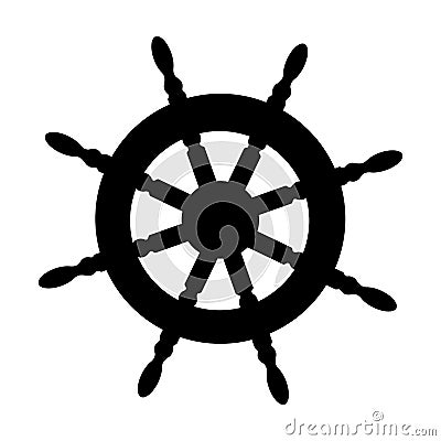 Boat rudder icon image Vector Illustration