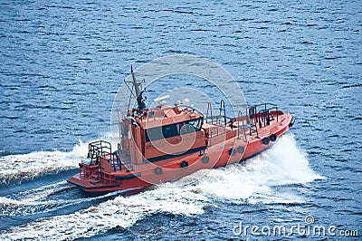 Boat at sea Stock Photo