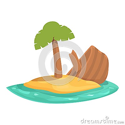 Boat shipwreck icon cartoon vector. Old ship Vector Illustration