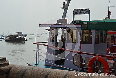 Boat standing on the sea shore Editorial Stock Photo