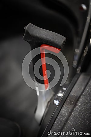 Boat throttle lever Stock Photo