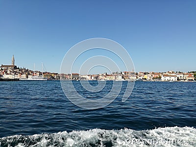 Boat trip near Rovinj Stock Photo