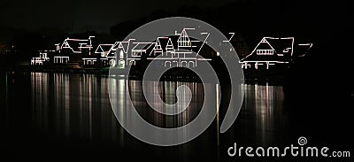 Boathouse Row Stock Photo