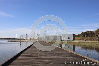 Boathouse at Shelby Farms Park, Memphis Tennessee Editorial Stock Photo