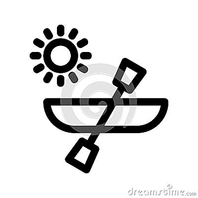 Boating icon or logo isolated sign symbol vector illustration Vector Illustration