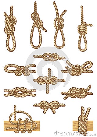 Boating knots Vector Illustration