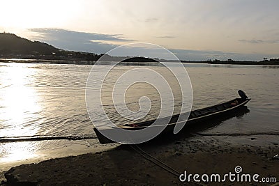 Boats on Beni river, Rurrenabaque, Bolivia Stock Photo