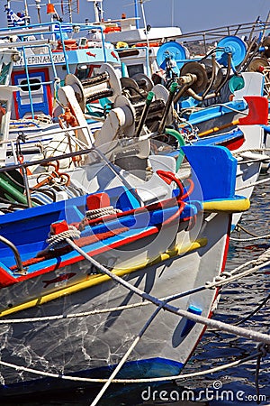 Boats in Greece Stock Photo