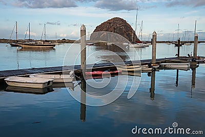 Boats in Harbor Stock Photo