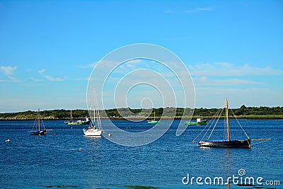 Boats, Kinvara, Ireland Editorial Stock Photo