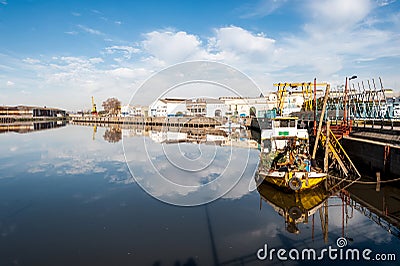 Boats in La Boca, Buenos Aires Stock Photo