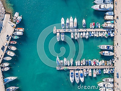 Boats in the marina Stock Photo