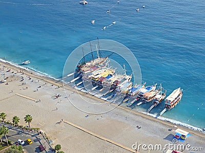 Oludeniz beach in Turkey Stock Photo