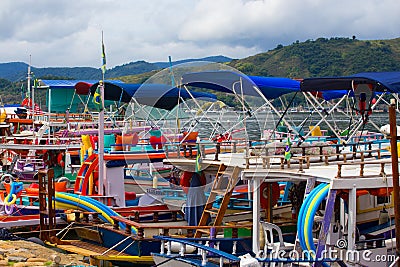 Boats of Parati Stock Photo