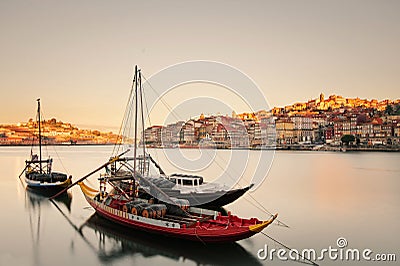 Boats in the Porto Stock Photo
