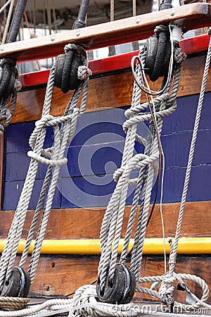Boats Rigging Stock Photo