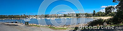 Boats on Ulladulla Harbour New South Wales Stock Photo