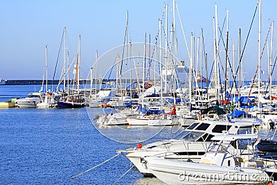 Boats and yachts, Greece Stock Photo