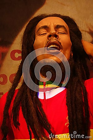 Bob Marley Wax Figure Editorial Stock Photo