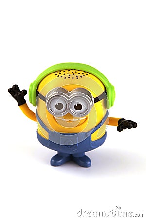 Bob the minion is a character from the movie series Despicable Me Editorial Stock Photo