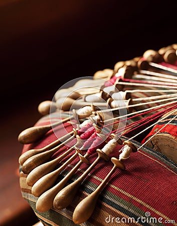 Bobbin lace Stock Photo