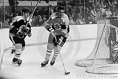Bobby Orr & Phil Esposito Boston Bruins Editorial Stock Photo