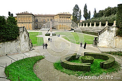 Boboli gardens in Florence, Italy Editorial Stock Photo