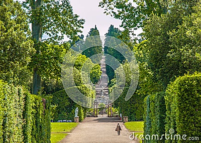 Boboli Gardens - green park and open-air museum in Florence, Tuscany, Italy Stock Photo