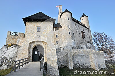 Bobolice castle Stock Photo