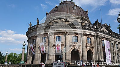 The Bode Museum - popular landmark on Museum Island in Berlin - CITY OF BERLIN, GERMANY - MAY 21, 2018 Editorial Stock Photo