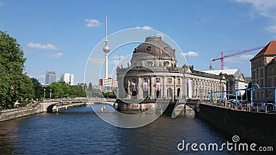 The Bode Museum - popular landmark on Museum Island in Berlin - CITY OF BERLIN, GERMANY - MAY 21, 2018 Editorial Stock Photo