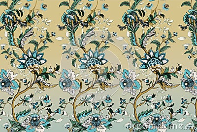 Boder textile design print red combinatin Stock Photo