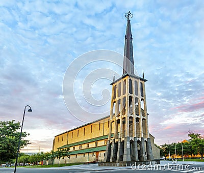 Bodo Cathedral in Nordland county, Norway. Stock Photo