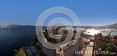 Crusader castle of saint peter in Bodrum Stock Photo