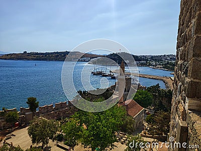 Bodrum castle views Stock Photo