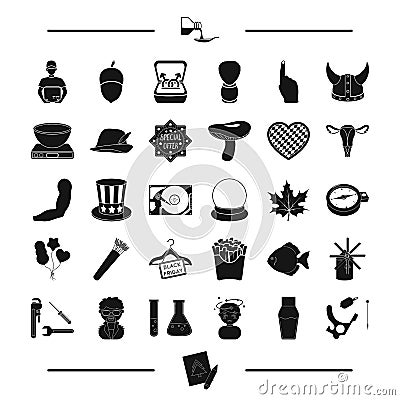 Body, body and other web icon in black style. food, computer, tool icons in set collection. Vector Illustration