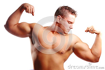 Body builder Stock Photo