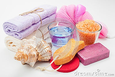 Body care accessories Stock Photo