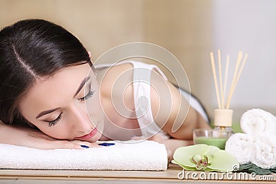 Body Care. Spa Woman. Beauty Treatment Concept. Beautiful Health Stock Photo